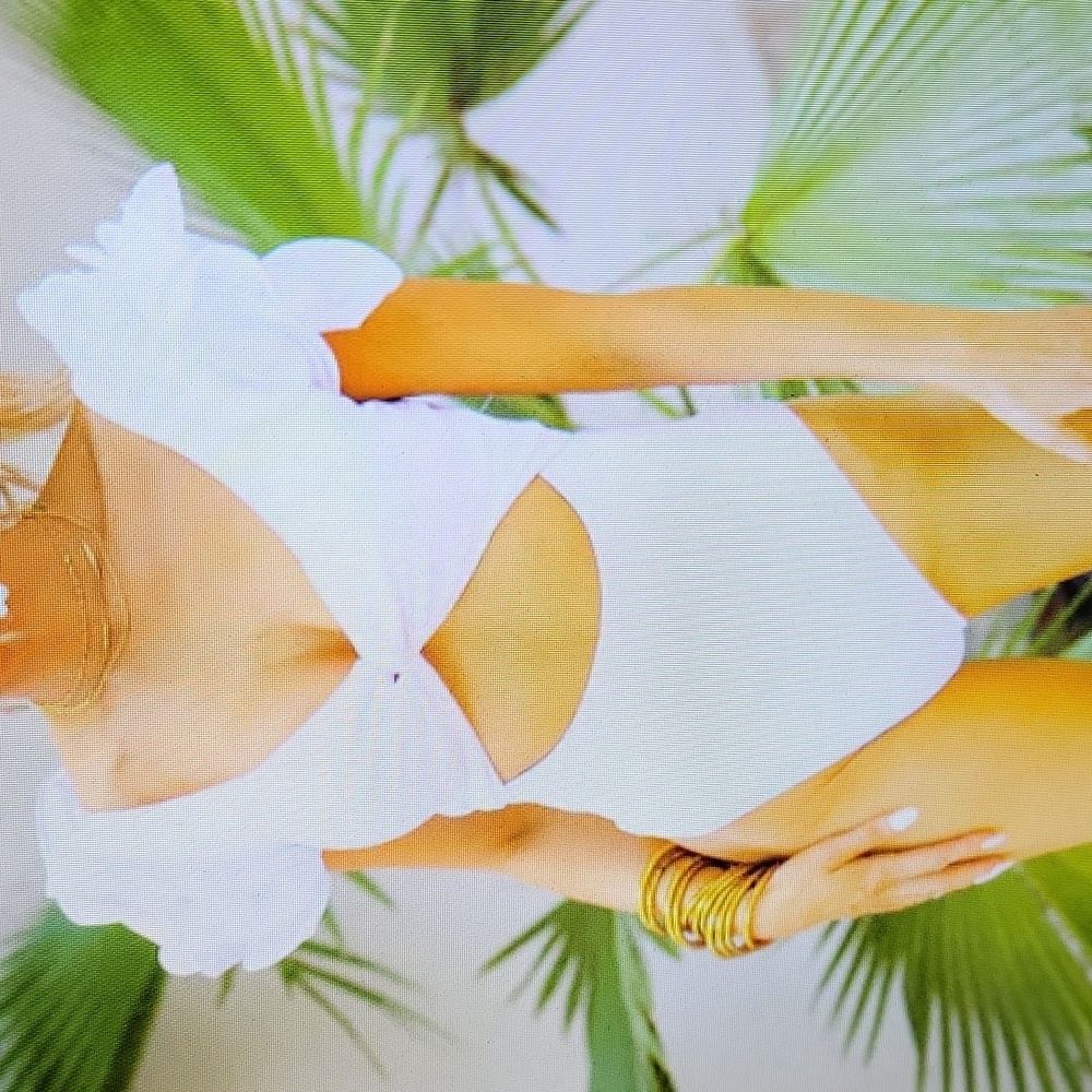 Buddy Love White One Piece Swimsuit